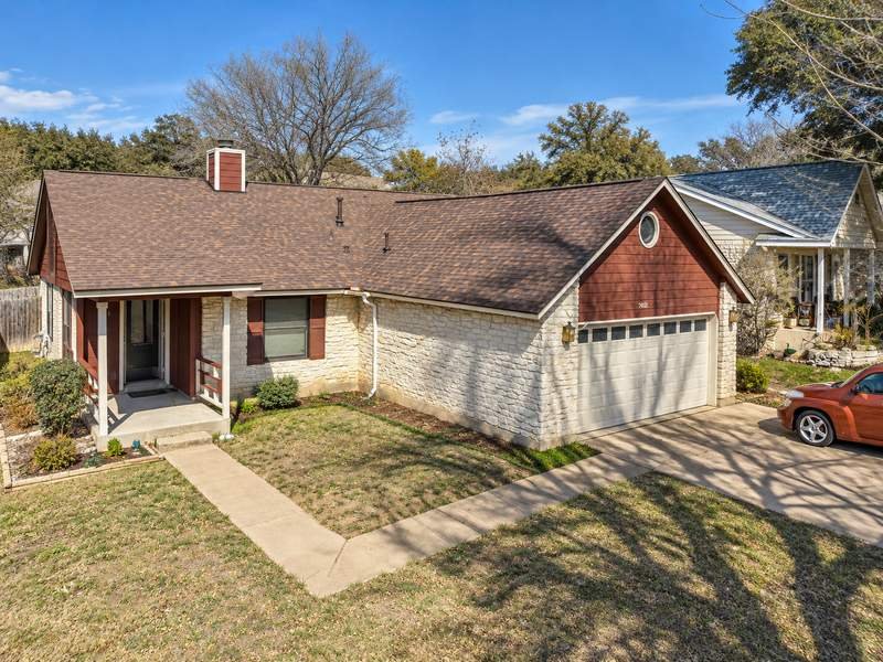 7902 Doncaster, a single-family house bought by PG Homes — elevated view